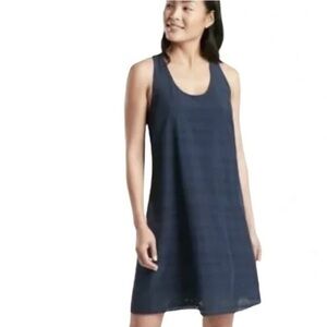 Athleta Brookfield Perforated Quick Drying Dress - Navy